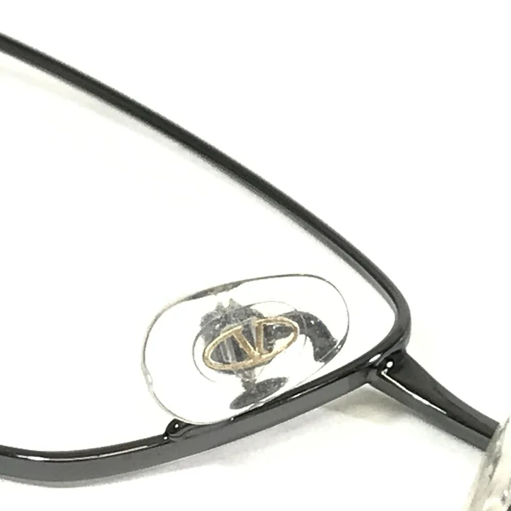 Valentino Eyeglasses Frames V2101 060 Black Grey Rectangular Full Rim 52-15-135